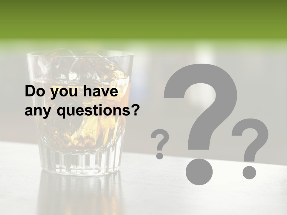 Glass Whiskey Background PowerPoint Template