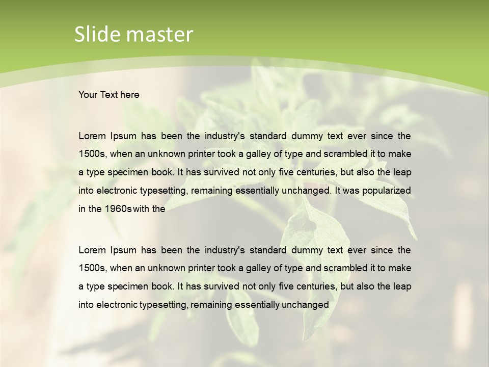 Organic Soil Sunshine PowerPoint Template
