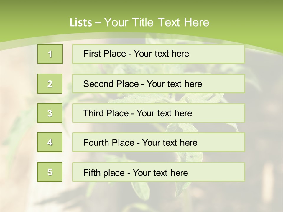 Organic Soil Sunshine PowerPoint Template