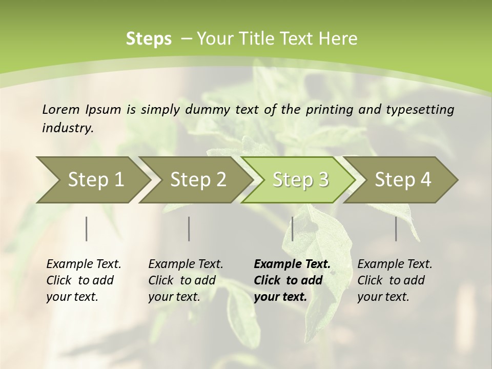 Organic Soil Sunshine PowerPoint Template