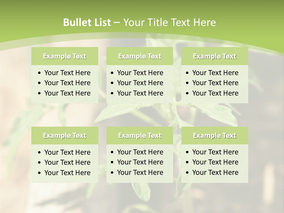 Organic Soil Sunshine PowerPoint Template