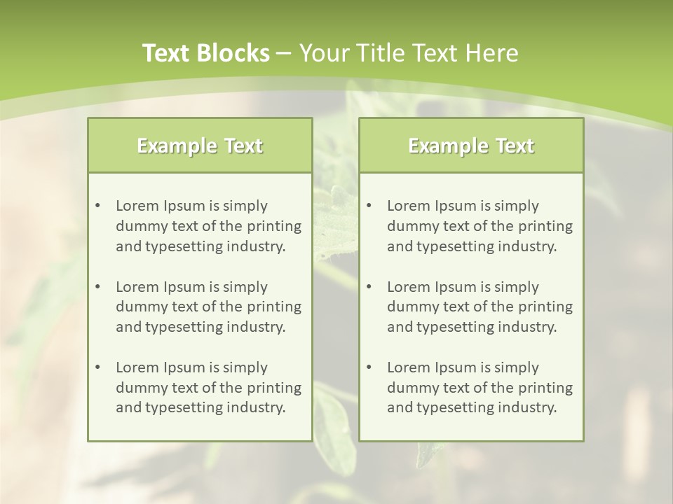 Organic Soil Sunshine PowerPoint Template