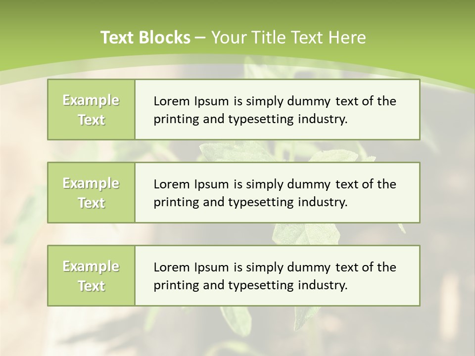 Organic Soil Sunshine PowerPoint Template