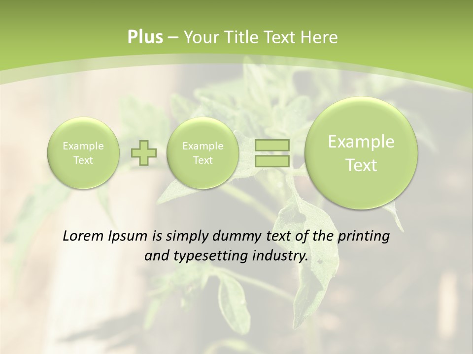 Organic Soil Sunshine PowerPoint Template