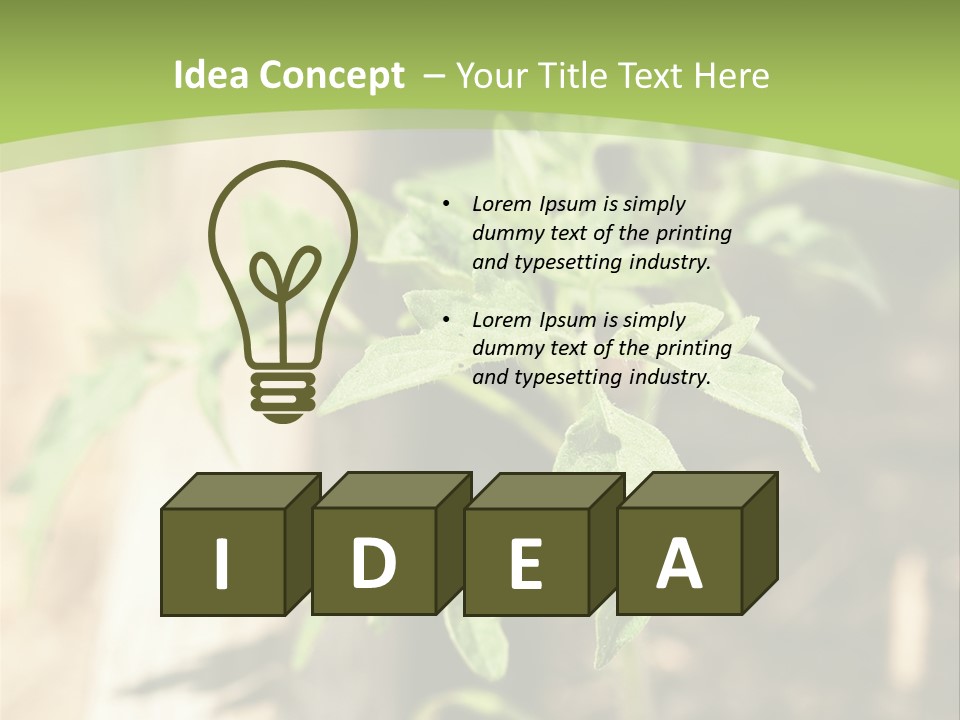 Organic Soil Sunshine PowerPoint Template