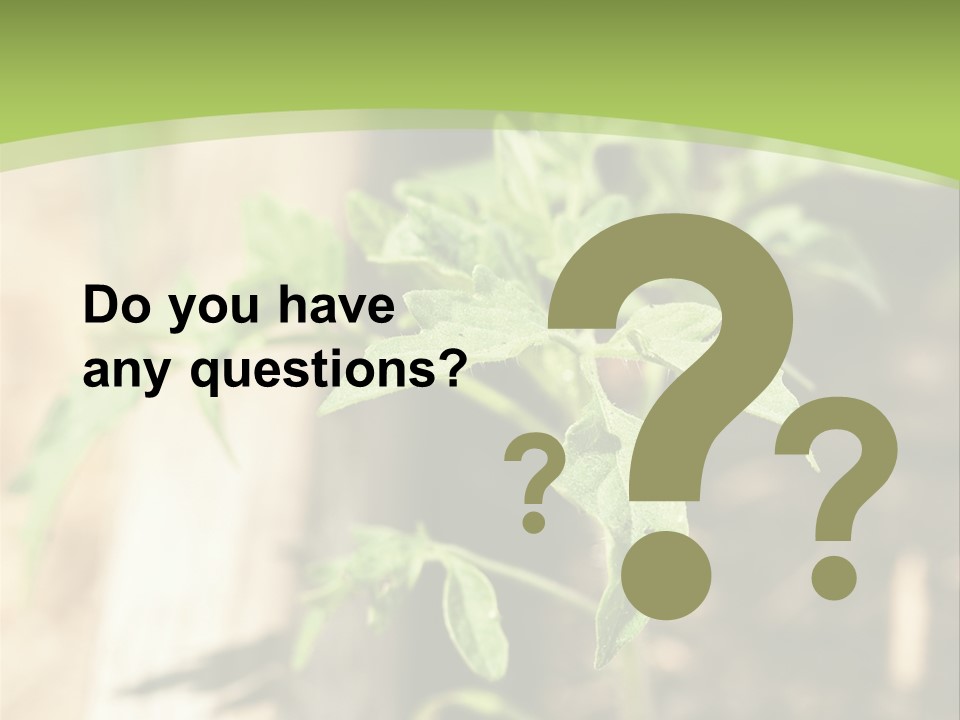 Organic Soil Sunshine PowerPoint Template