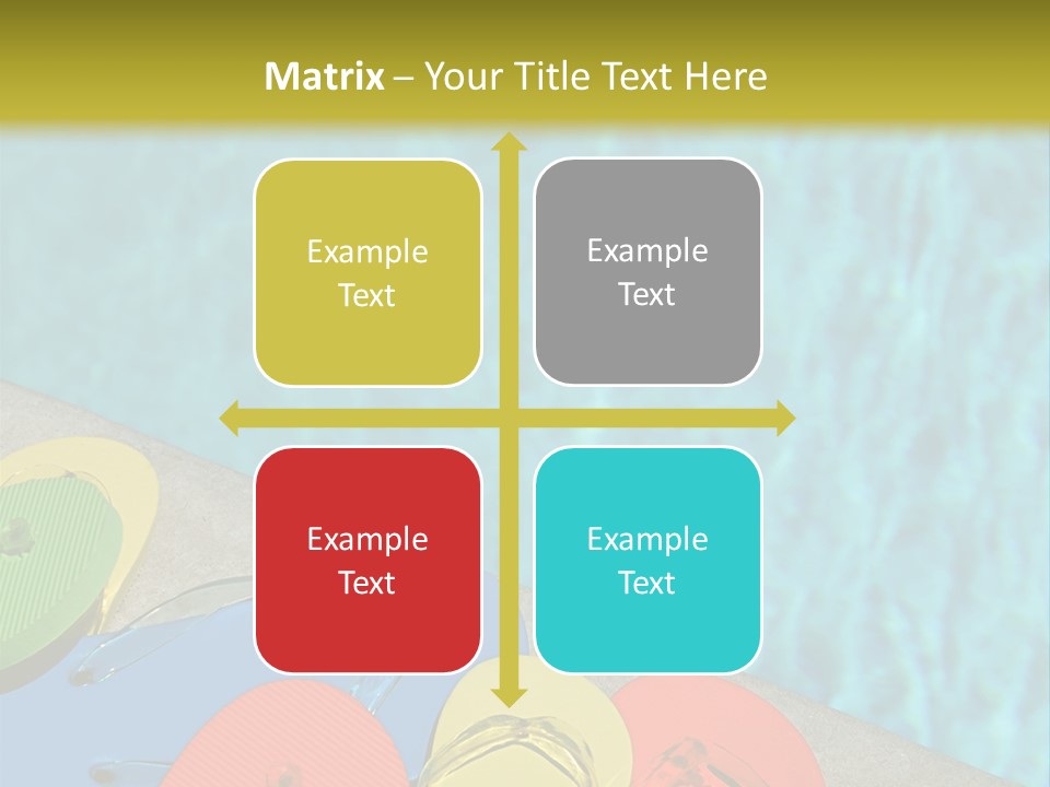 Blue Edge Towel PowerPoint Template