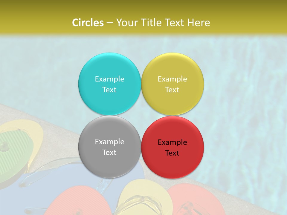 Blue Edge Towel PowerPoint Template