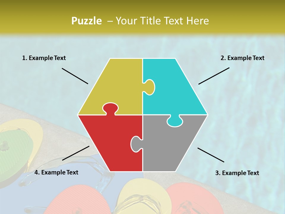 Blue Edge Towel PowerPoint Template