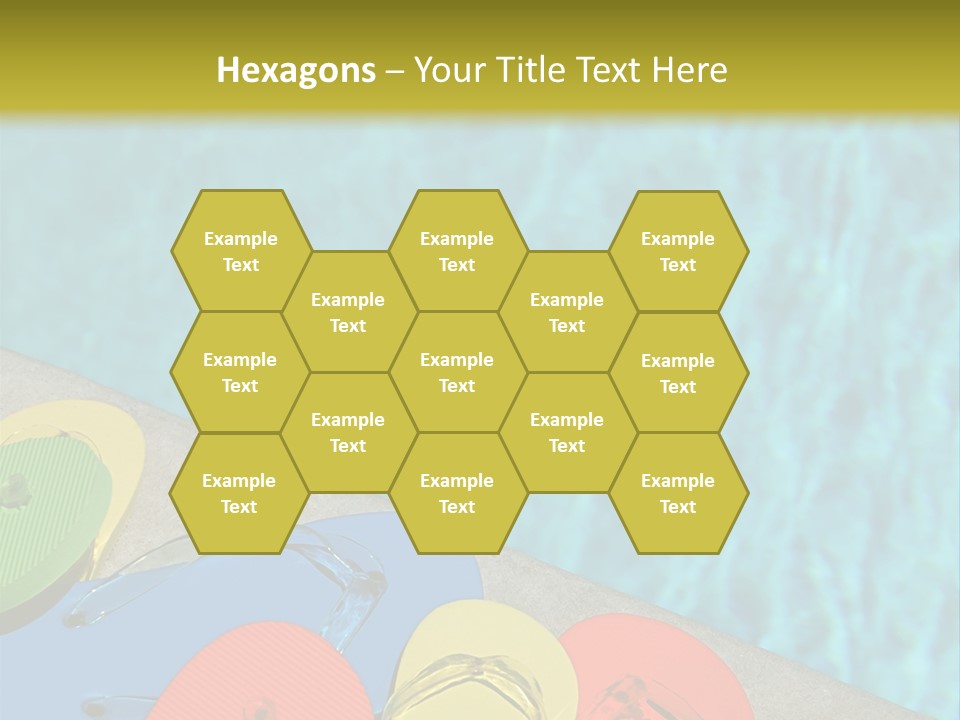 Blue Edge Towel PowerPoint Template