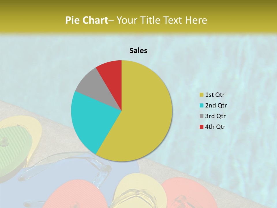 Blue Edge Towel PowerPoint Template