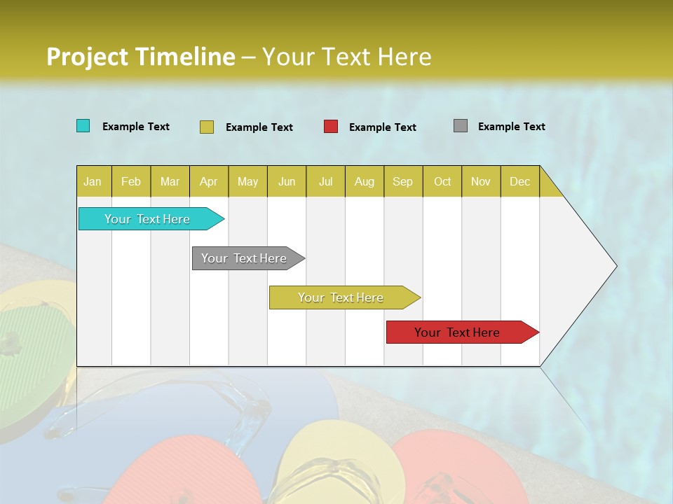 Blue Edge Towel PowerPoint Template