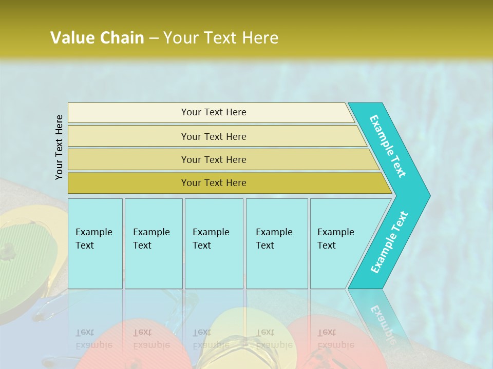 Blue Edge Towel PowerPoint Template