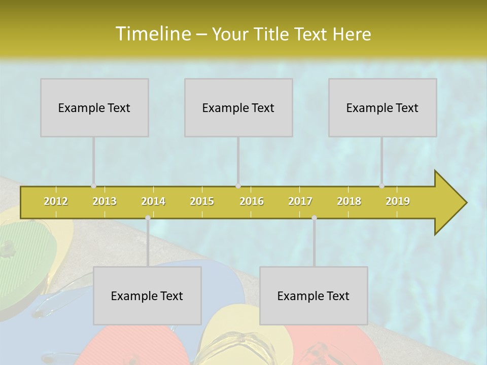 Blue Edge Towel PowerPoint Template