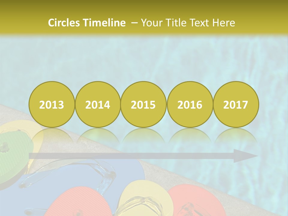 Blue Edge Towel PowerPoint Template