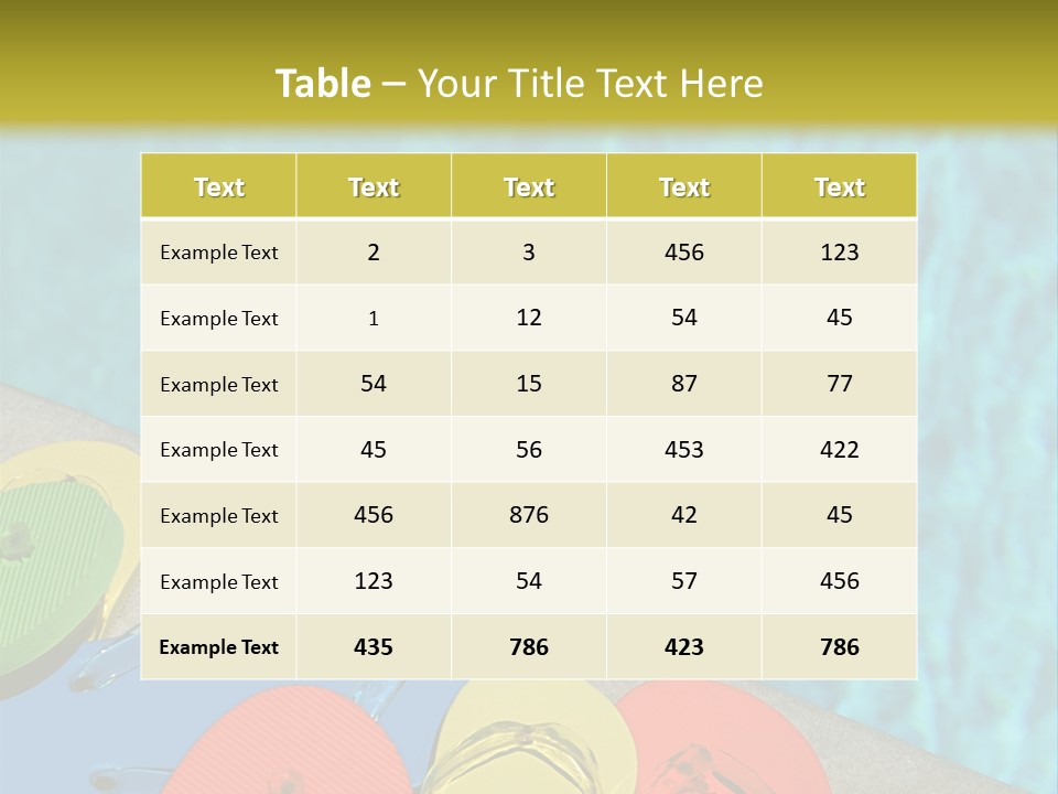 Blue Edge Towel PowerPoint Template