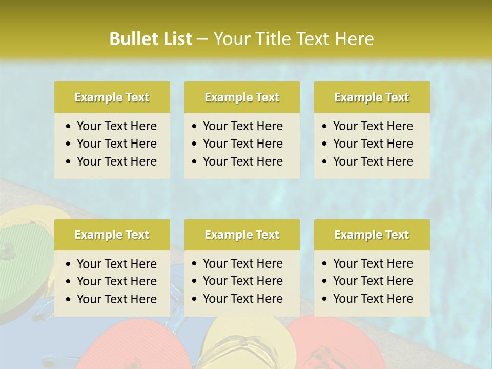 Blue Edge Towel PowerPoint Template