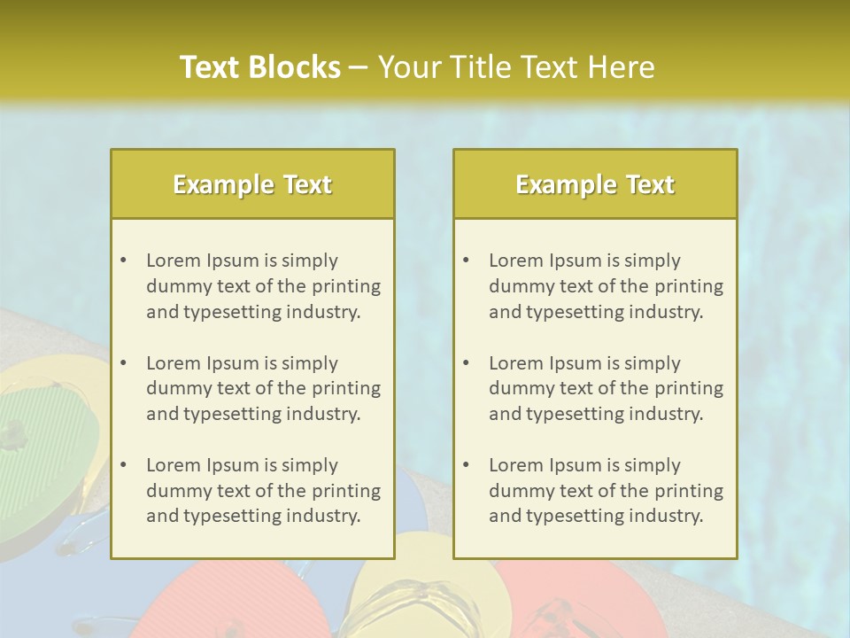 Blue Edge Towel PowerPoint Template