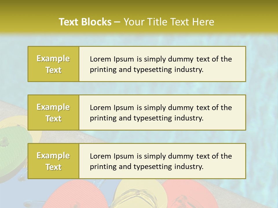 Blue Edge Towel PowerPoint Template