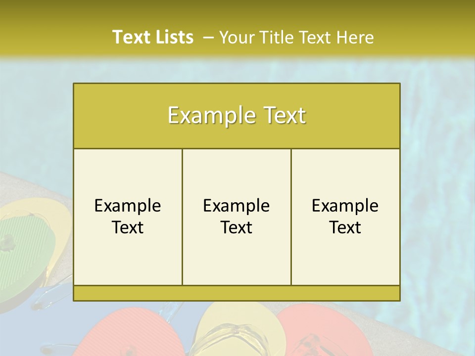 Blue Edge Towel PowerPoint Template