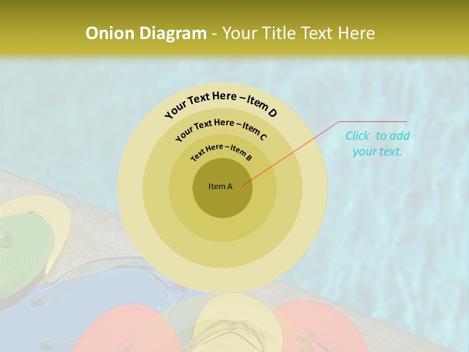 Blue Edge Towel PowerPoint Template