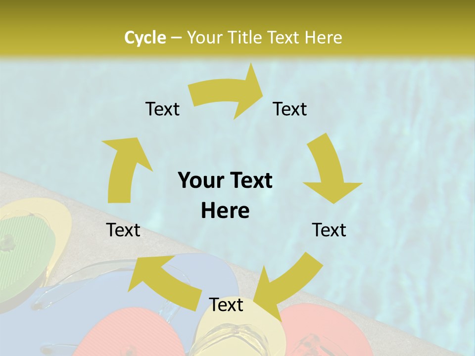 Blue Edge Towel PowerPoint Template