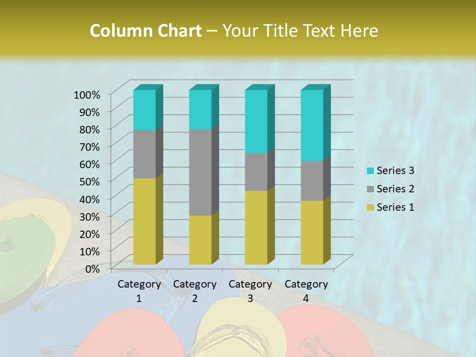 Blue Edge Towel PowerPoint Template