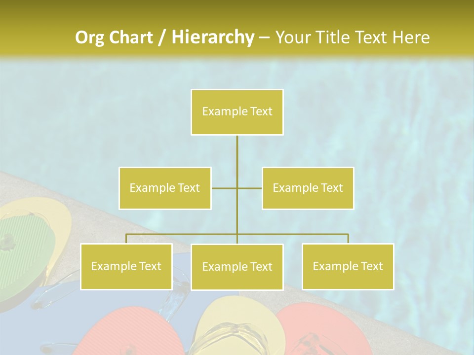 Blue Edge Towel PowerPoint Template