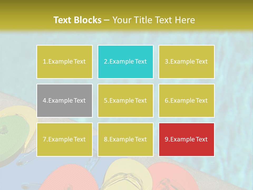 Blue Edge Towel PowerPoint Template