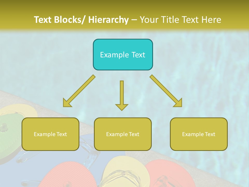 Blue Edge Towel PowerPoint Template