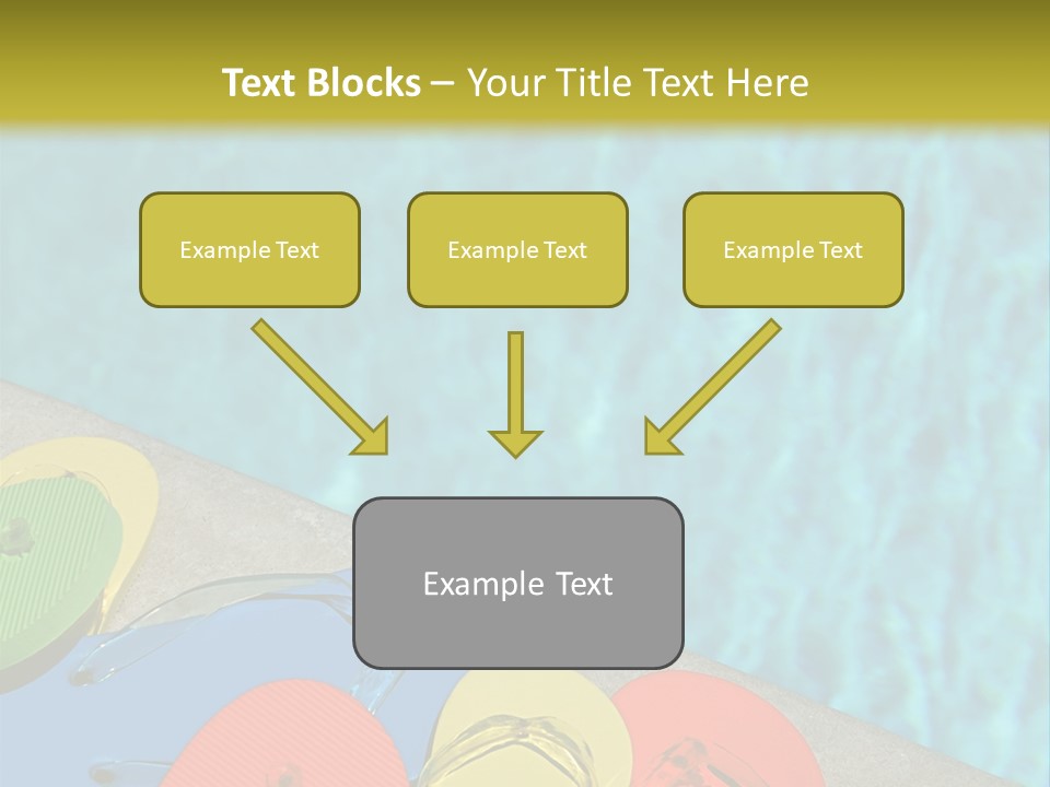 Blue Edge Towel PowerPoint Template