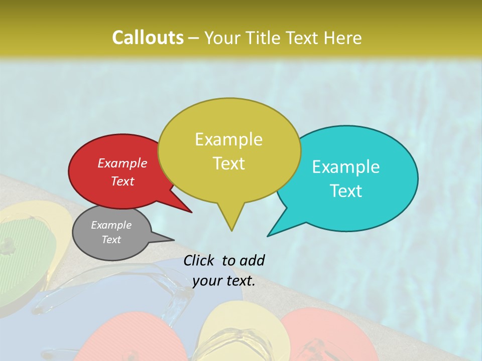 Blue Edge Towel PowerPoint Template