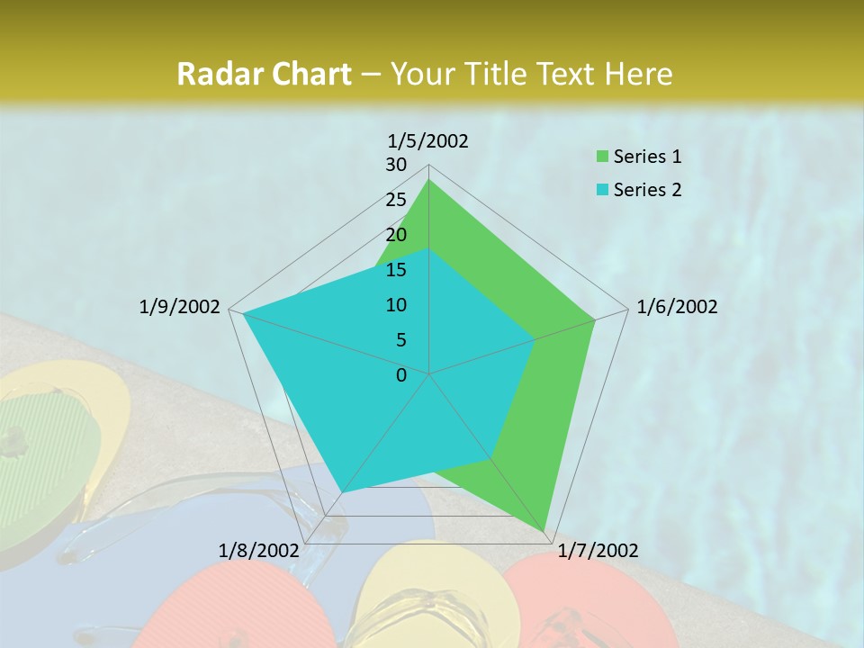 Blue Edge Towel PowerPoint Template