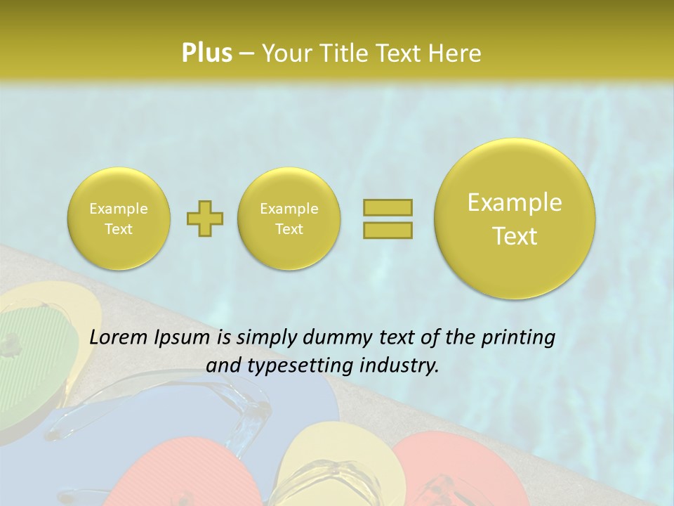 Blue Edge Towel PowerPoint Template