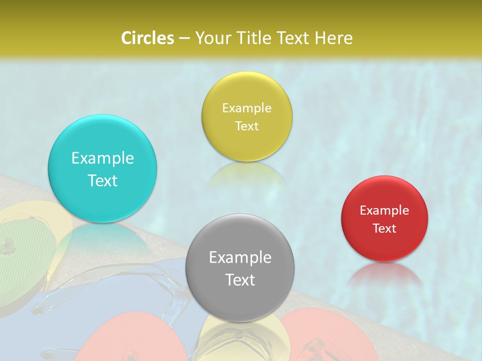 Blue Edge Towel PowerPoint Template