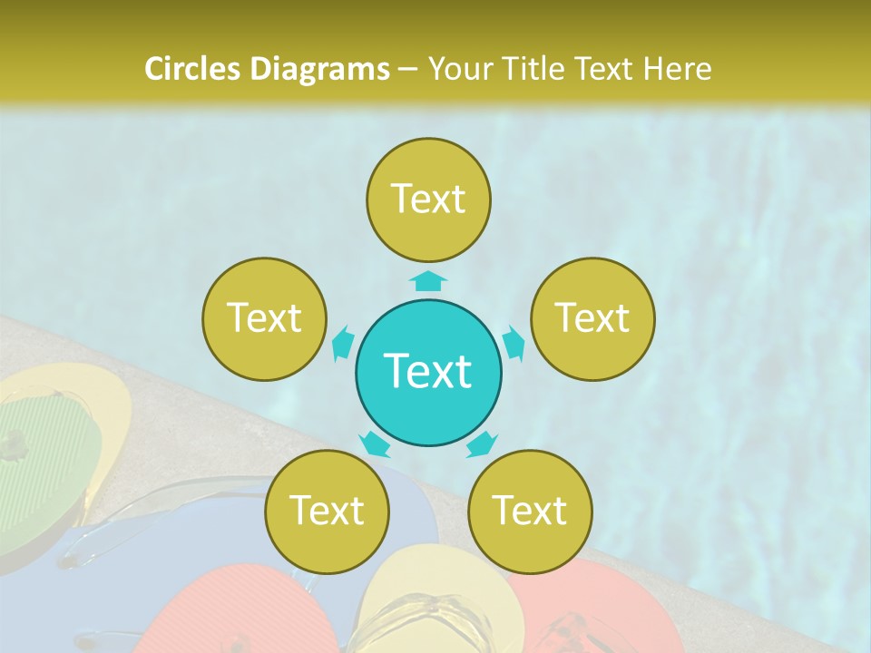 Blue Edge Towel PowerPoint Template