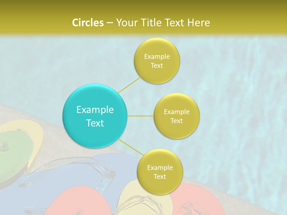 Blue Edge Towel PowerPoint Template