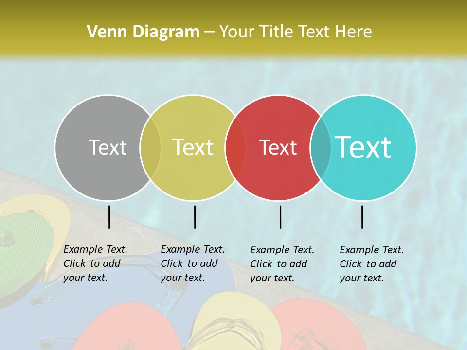 Blue Edge Towel PowerPoint Template