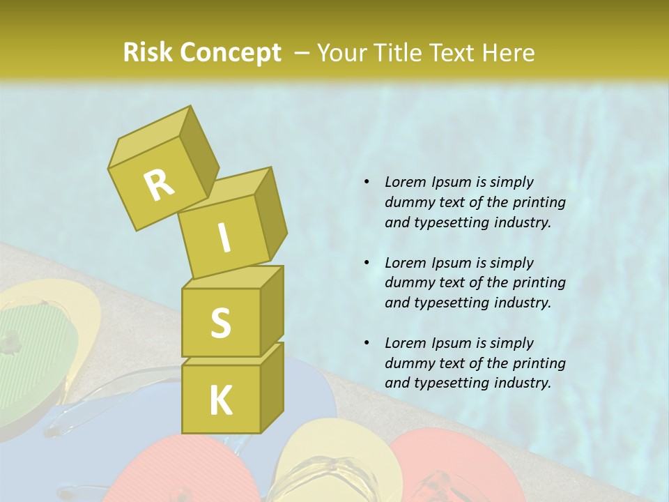 Blue Edge Towel PowerPoint Template