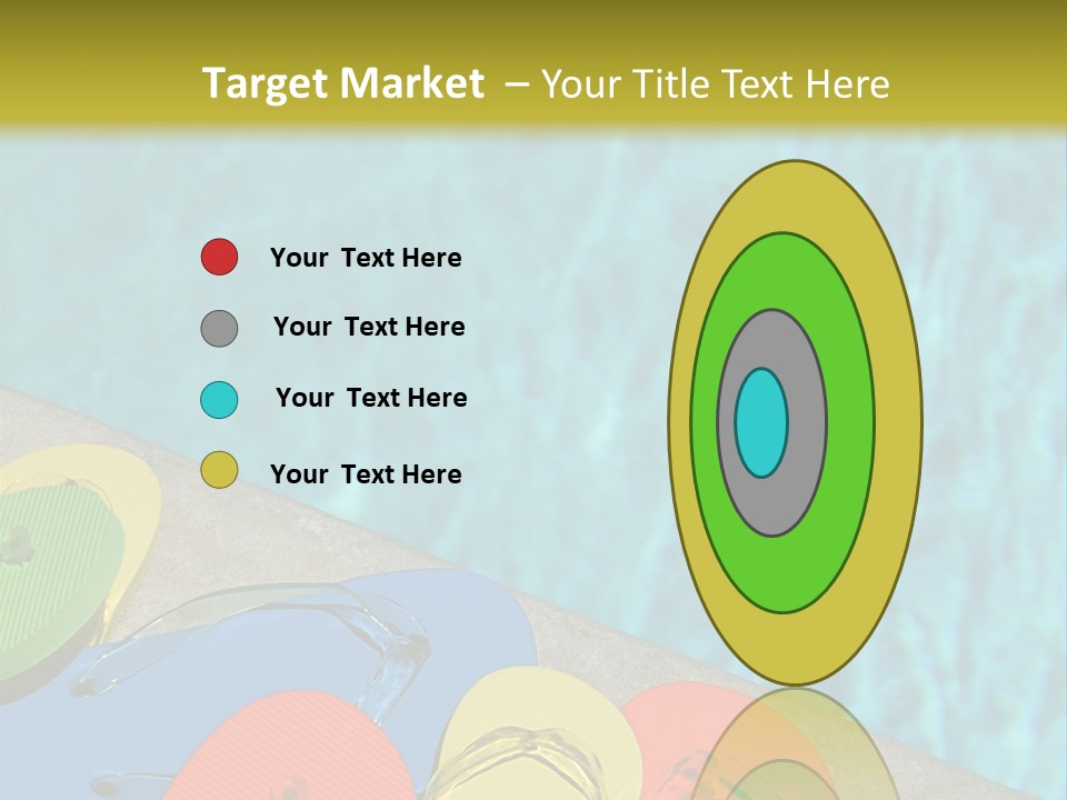 Blue Edge Towel PowerPoint Template