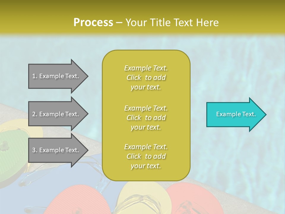 Blue Edge Towel PowerPoint Template
