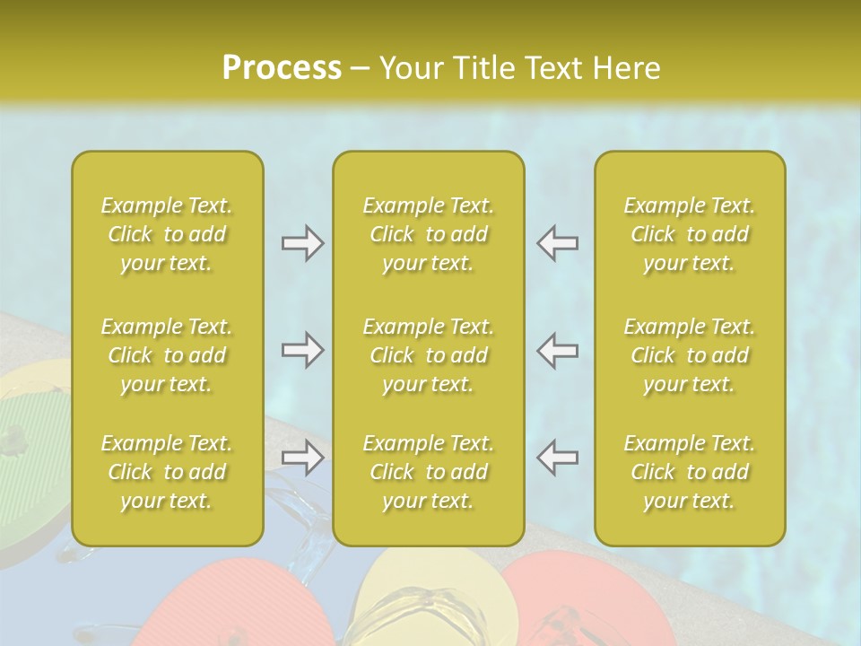 Blue Edge Towel PowerPoint Template