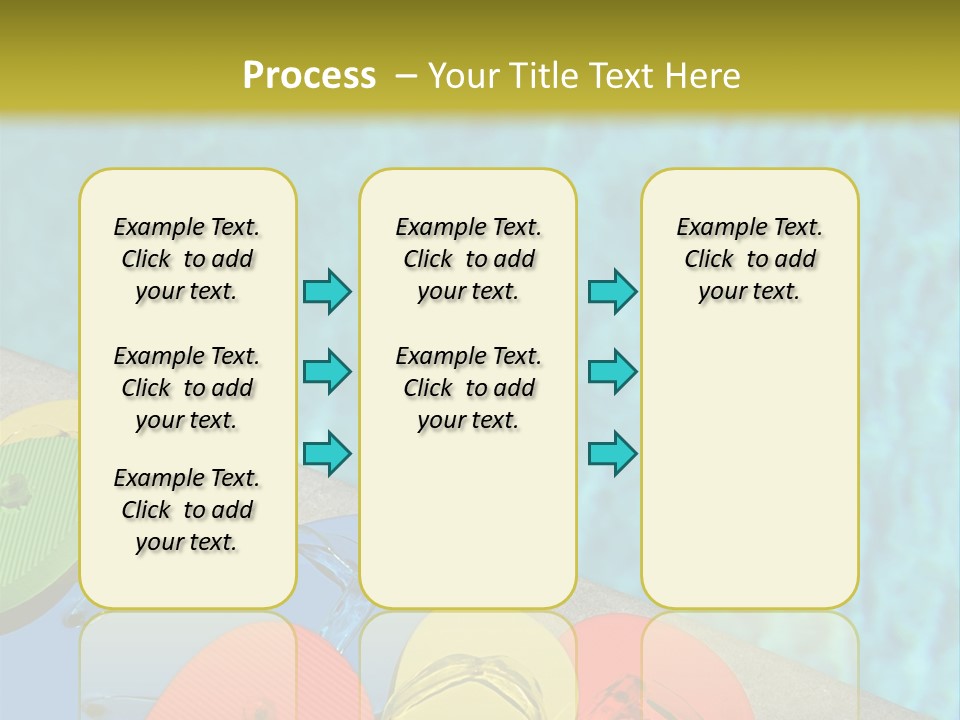 Blue Edge Towel PowerPoint Template
