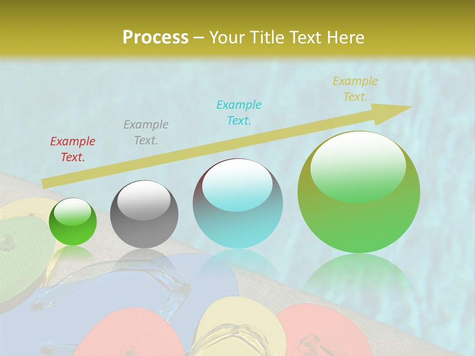 Blue Edge Towel PowerPoint Template