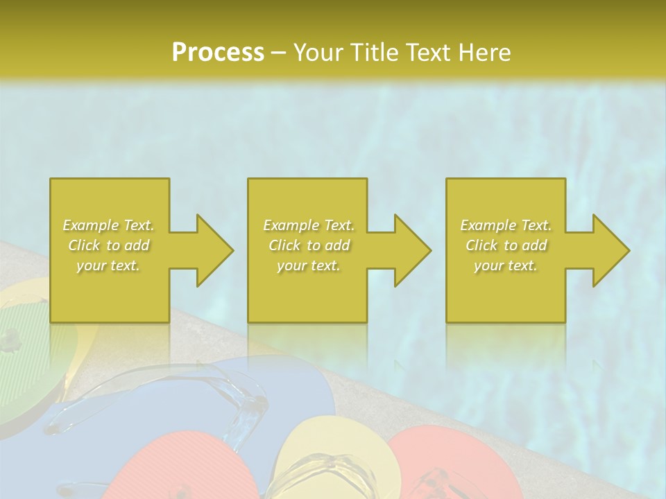 Blue Edge Towel PowerPoint Template