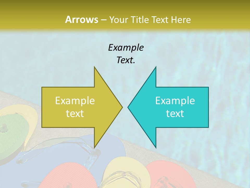 Blue Edge Towel PowerPoint Template