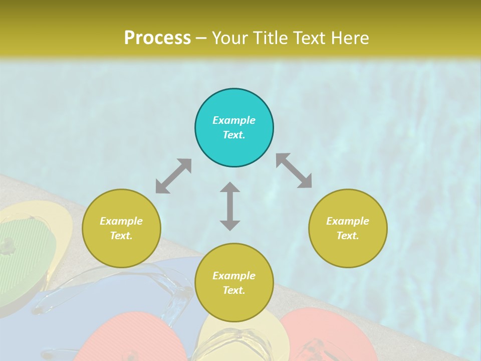 Blue Edge Towel PowerPoint Template