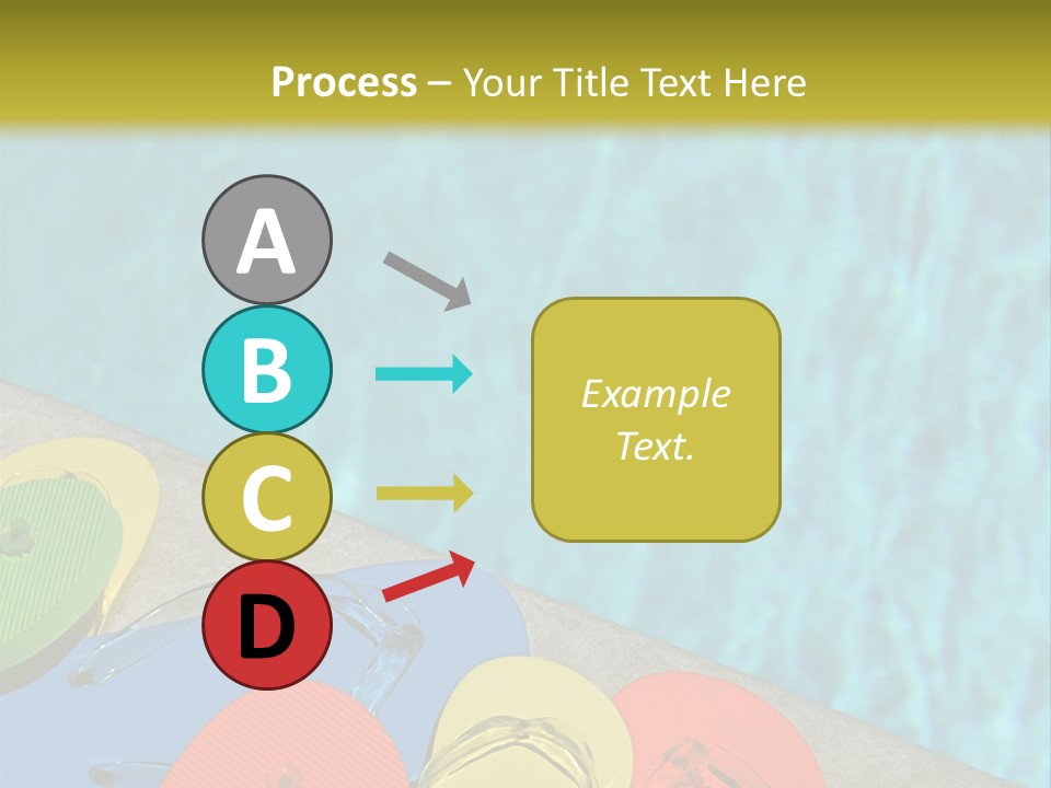 Blue Edge Towel PowerPoint Template