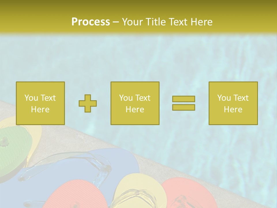 Blue Edge Towel PowerPoint Template