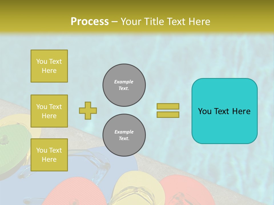 Blue Edge Towel PowerPoint Template